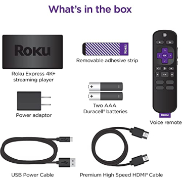 Roku Express 4K+ Streaming Media Player with Voice Remote