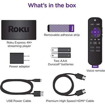 Roku Express 4K+ Streaming Media Player with Voice Remote