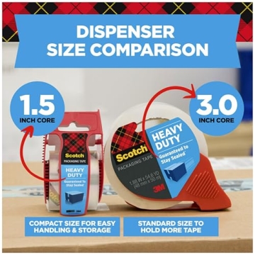 Scotch Heavy Duty Shipping Packing Tape - Strong & Reliable
