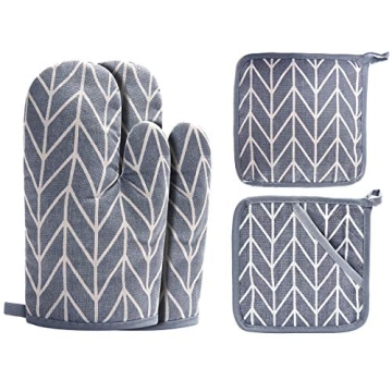 Win Change Oven Mitts and Potholders Set for Cooking