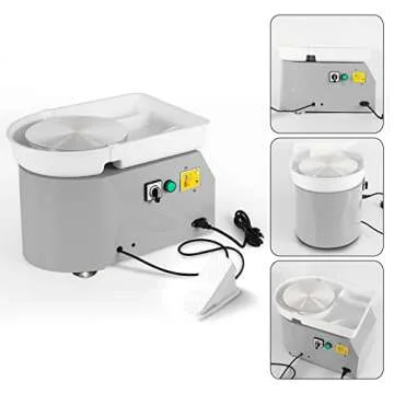 ZXMT Pottery Wheel Machine 9.8'' Electric Table Top
