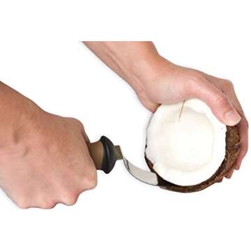 The Coconut Tool Stainless Steel Coconut Meat Removal Knife