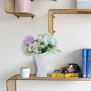 Frosted Porcelain Floral Handmade Vases,Frosted ceramic vases,Geometric Ceramic Flower Vase for Modern Home Decoration and high-end wedding,Matte Frosted Texture Bud Flower Vase (Roll Vase)