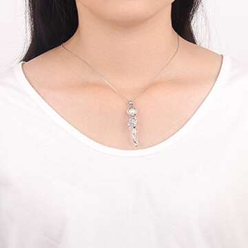 LGSY Mermaid Cage Pendants - Sterling Silver for Pearl Jewelry