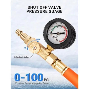 Brass RV Winterizing Kit with Pressure Gauge & Hose