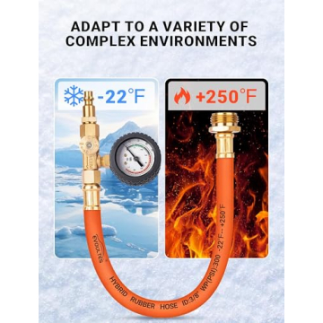 Brass RV Winterizing Kit with Pressure Gauge & Hose