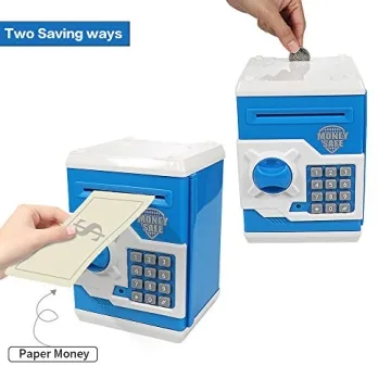 Cargooy Mini ATM Piggy Bank for Kids' Learning Savings