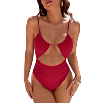 Blooming Jelly Womens One Piece Swimsuit Tummy Control Bathing Suit 2025 Sexy Flattering Cheeky High...