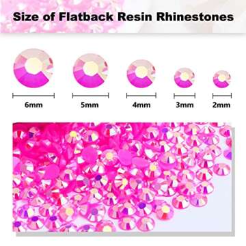 Briskbloom 2000PCS Flatback Rhinestones for Crafting