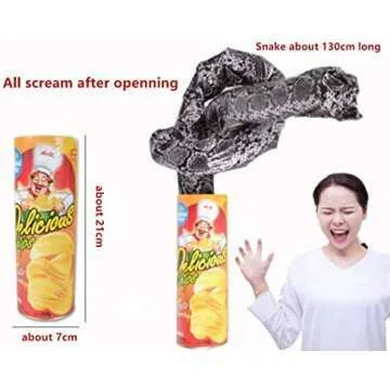 Potato Chip Can Prank Toy - Scary Jump Snake Surprise