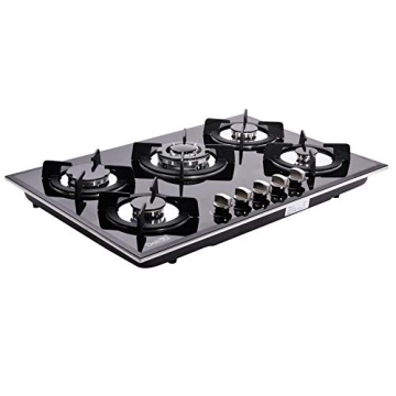 Deli-Kit 30" Gas Cooktop with 5 Burners and Stylish Design