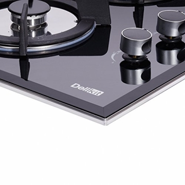Deli-Kit 30" Gas Cooktop with 5 Burners and Stylish Design