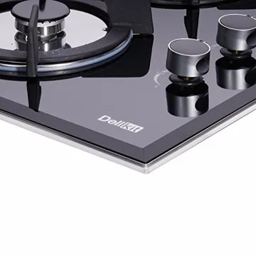 Deli-Kit 30" Gas Cooktop with 5 Burners and Stylish Design