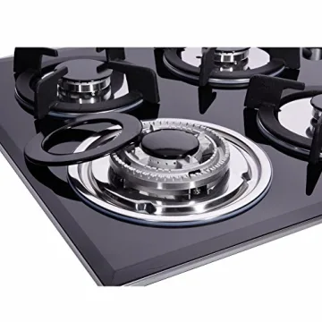 Deli-Kit 30" Gas Cooktop with 5 Burners and Stylish Design