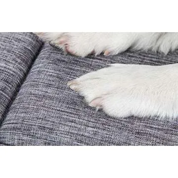 QIAOQI Dog Bed Kennel Pad Crate Mat Washable Orthopedic Antislip Beds Dense Memory Foam Cushion Padding Bolster | Perfect Sleep Bedding Pads for Carrier Cage