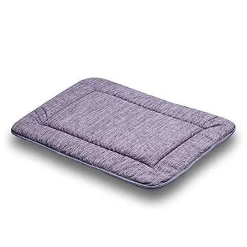 QIAOQI Dog Bed Kennel Pad Crate Mat Washable Orthopedic Antislip Beds Dense Memory Foam Cushion Padding Bolster | Perfect Sleep Bedding Pads for Carrier Cage