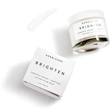 HERBIVORE - Natural Brighten Pineapple + Gemstone Mask - Smoothening for Men's Skin