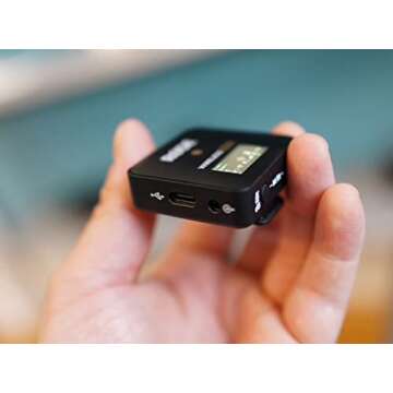 StreamEye Rode Wireless GO II Dual Digital Wireless Microphone System with 2X Rode Lavalier GO Condenser Microphone, Rode SC15 USB-C to Lightning Accessory Cable, Rode Colors2 Identifiers Cloth