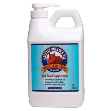 Grizzly Pollock Oil Supplement for Dog's Healthy Coat