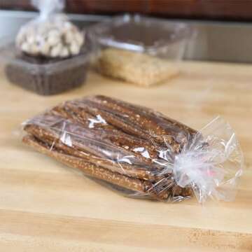 APQ Clear Gusseted Poly Bags for Baked Treats