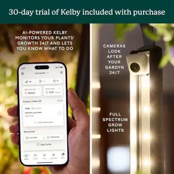 Gardyn 4.0 Hydroponics Growing System Kit & Vertical Garden Planter, 30 Non-GMO Indoor Plants Smart Garden, Herbs, Vegetables & LED Grow Lights for Indoor Gardening System