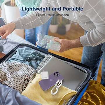 20W Rapid USB C Wall Super Fast Chargers Block Power Plug with 6Ft Type C to Lightning Cable, (MFi Certified) Lightning Charging Cord for iPhone 14 13 12 11 Pro Max Plus Air Mini iPad -Albedo 1Pack