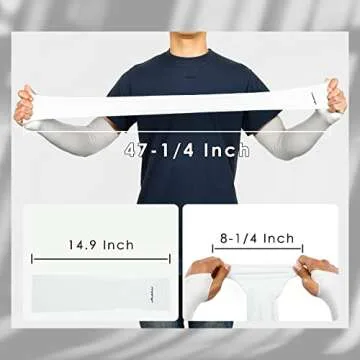 Achiou UV Protection Arm Sleeves for Men and Women Cooling