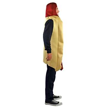Rasta Imposta Lightweight Hot Dog Costume, Multi-Colored, One Size