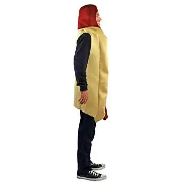 Rasta Imposta Lightweight Hot Dog Costume, Multi-Colored, One Size
