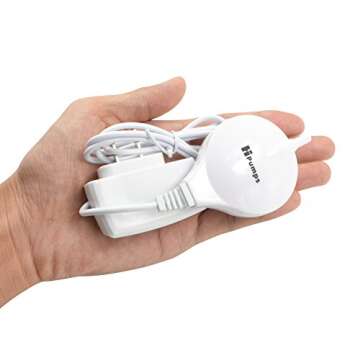 Aquarium Air Pump Chialstar Quietest Super Energy Saving 1.0W 15 Gallon Aquarium Pump for Fish Tank Oxygen Pump with Air Big Stone and Silicone Air Tube