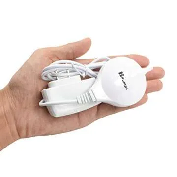 Aquarium Air Pump Chialstar Quietest Super Energy Saving 1.0W 15 Gallon Aquarium Pump for Fish Tank Oxygen Pump with Air Big Stone and Silicone Air Tube