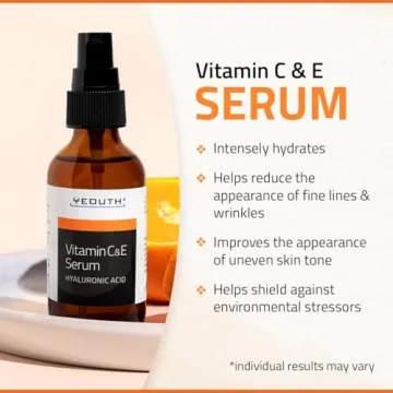 YEOUTH Vitamin C Serum with E and Hyaluronic Acid 2oz