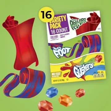 Fruit Snacks Variety Pack for Kids - 16 Count
