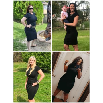 Black Ruched Bodycon Dress Summer Maternity Fashion