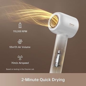 Fast Drying dreame Glory Hair Dryer for Healthy Hair Care