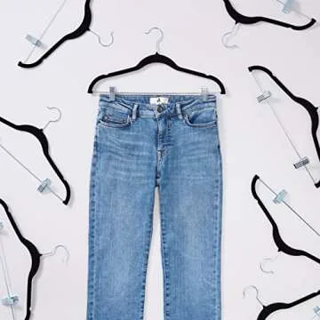 Amazon Basics Velvet Non-Slip Skirt Hangers - 50 Pack