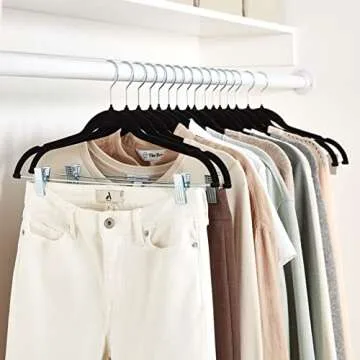 Amazon Basics Velvet Non-Slip Skirt Hangers - 50 Pack
