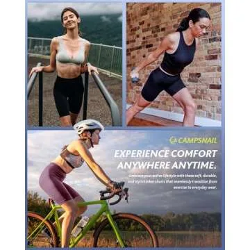 High Waist CAMPSNAIL Biker Shorts 4-Pack - Stylish Comfort