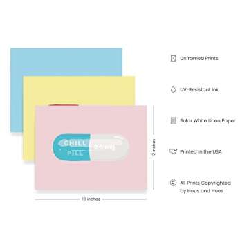 HAUS AND HUES Andy Warhol Wall Art, Pop Wall Art Posters For Teen Girls Room, Wall Decor For Teen Gi...