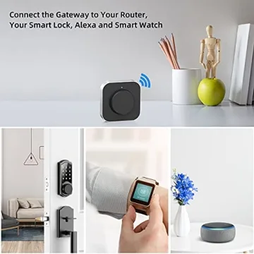 SMONET Smart Door Lock WiFi Gateway Keyless Entry
