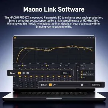 Professional USB XLR Dynamic Microphone for Streaming and Podcasting