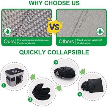 Collapsible Pet Playpen for Indoor and Outdoor Use