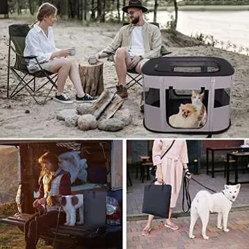 Collapsible Pet Playpen for Indoor and Outdoor Use