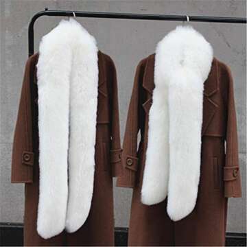 LDFWAY Faux Fur Shawl for Men & Women - Winter Warmth Elegance