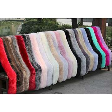 LDFWAY Faux Fur Shawl for Men & Women - Winter Warmth Elegance