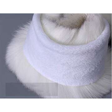 LDFWAY Faux Fur Shawl for Men & Women - Winter Warmth Elegance