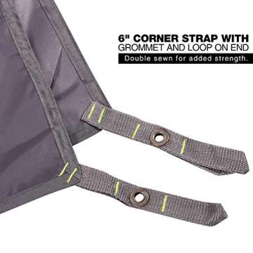 REDCAMP Waterproof Camping Tent Tarp - 36"x83", 4 in 1 Multifunctional Tent Footprint for Camping, H...