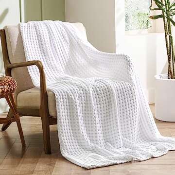 Bedsure Cooling Waffle Weave Blanket for Hot Sleepers