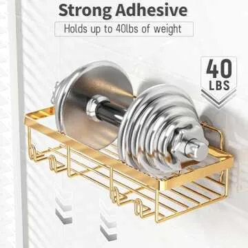 Liuoud Shower Caddy Organizer Set – Elegant Wall Storage Solution