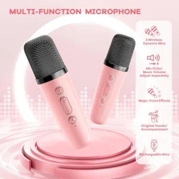 YLL Mini Karaoke Machine - Portable Bluetooth Fun for All Ages